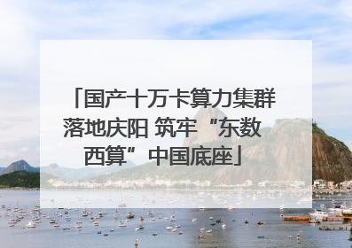 国产十万卡算力集群落地庆阳 筑牢“东数西算”中国底座