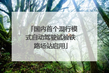 国内首个混行模式自动驾驶试验铁路场站启用