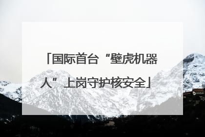 国际首台“壁虎机器人”上岗守护核安全