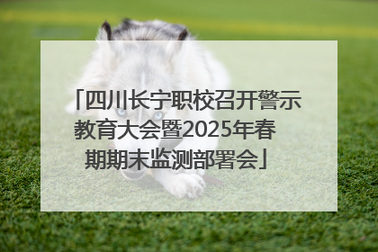 四川长宁职校召开警示教育大会暨2025年春期期末监测部署会
