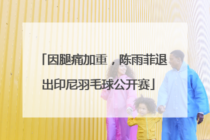 因腿痛加重，陈雨菲退出印尼羽毛球公开赛