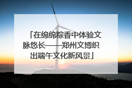 在绵绵粽香中体验文脉悠长——郑州文博织出端午文化新风景