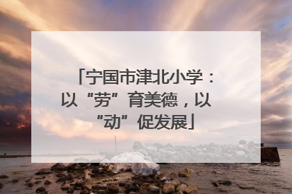 宁国市津北小学：以“劳”育美德，以“动”促发展