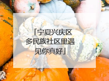 宁夏兴庆区 多民族社区里遇见你真好