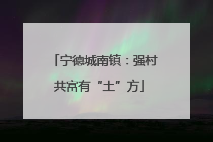宁德城南镇：强村共富有“土”方