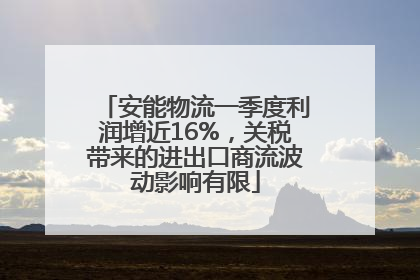 安能物流一季度利润增近16%，关税带来的进出口商流波动影响有限