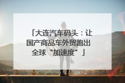 大连汽车码头：让国产商品车外贸跑出全球“加速度”