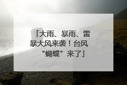 大雨、暴雨、雷暴大风来袭！台风“蝴蝶”来了