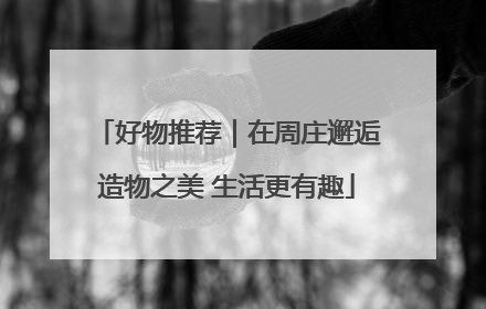 好物推荐｜在周庄邂逅造物之美 生活更有趣