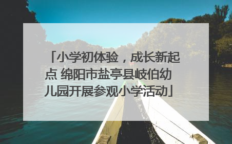 小学初体验，成长新起点 绵阳市盐亭县岐伯幼儿园开展参观小学活动