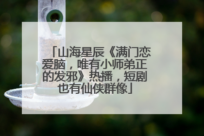 山海星辰《满门恋爱脑，唯有小师弟正的发邪》热播，短剧也有仙侠群像
