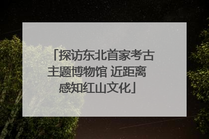 探访东北首家考古主题博物馆 近距离感知红山文化