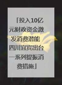 投入10亿元财政资金激发消费潜能 四川宜宾出台一系列提振消费措施