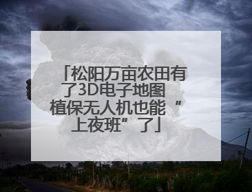 松阳万亩农田有了3D电子地图 植保无人机也能“上夜班”了
