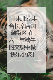 来北京丰台长辛店国潮街区 在六一与端午的交织中做快乐小孩