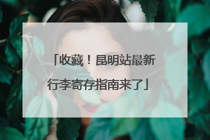 收藏！昆明站最新行李寄存指南来了