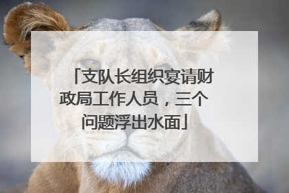 支队长组织宴请财政局工作人员，三个问题浮出水面