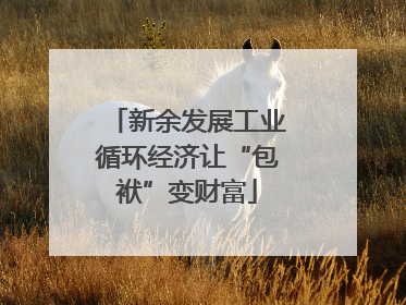 新余发展工业循环经济让“包袱”变财富