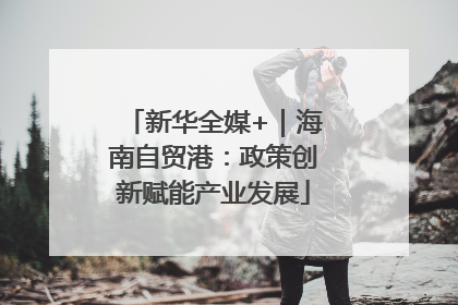 新华全媒+｜海南自贸港：政策创新赋能产业发展