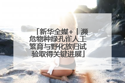 新华全媒+丨濒危物种绿孔雀人工繁育与野化放归试验取得关键进展