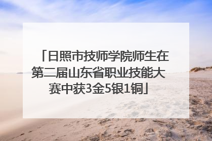 日照市技师学院师生在第二届山东省职业技能大赛中获3金5银1铜
