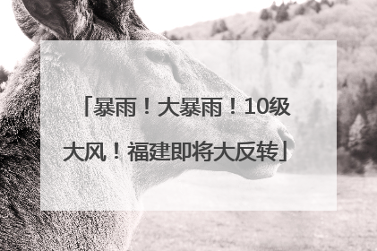暴雨！大暴雨！10级大风！福建即将大反转