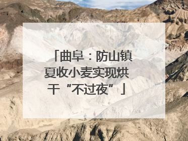 曲阜：防山镇夏收小麦实现烘干“不过夜”