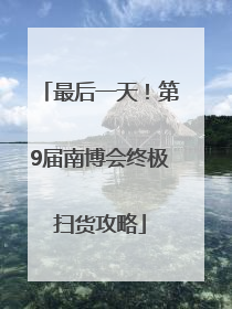 最后一天！第9届南博会终极扫货攻略
