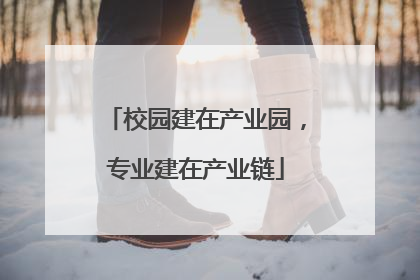 校园建在产业园，专业建在产业链