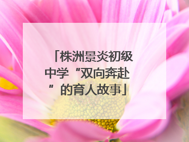 株洲景炎初级中学“双向奔赴”的育人故事