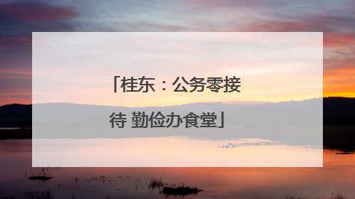 桂东：公务零接待 勤俭办食堂