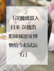 汉魏盛景入目来 汉魏洛阳故城遗址博物馆今起试运行