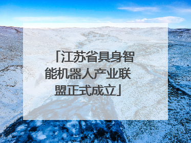 江苏省具身智能机器人产业联盟正式成立