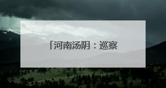 河南汤阴：巡察监督护民生 防汛一线筑安澜