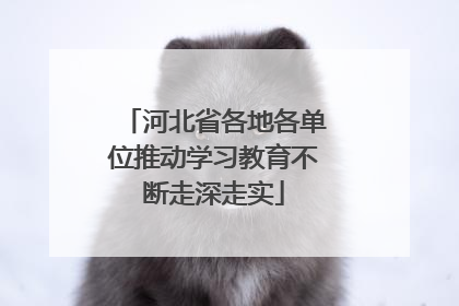 河北省各地各单位推动学习教育不断走深走实