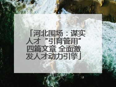 河北围场：谋实人才“引育管用”四篇文章 全面激发人才动力引擎