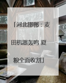 河北邯郸：麦田机器轰鸣 夏粮全面收割