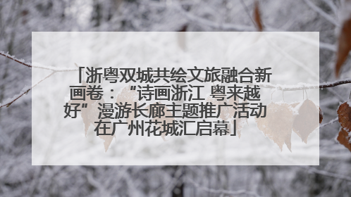 浙粤双城共绘文旅融合新画卷：“诗画浙江 粤来越好”漫游长廊主题推广活动在广州花城汇启幕