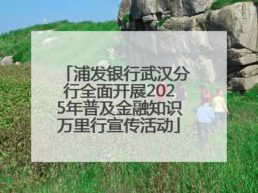 浦发银行武汉分行全面开展2025年普及金融知识万里行宣传活动