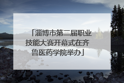 淄博市第二届职业技能大赛开幕式在齐鲁医药学院举办