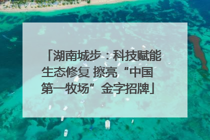 湖南城步：科技赋能生态修复 擦亮“中国第一牧场”金字招牌