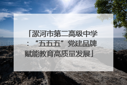 漯河市第二高级中学：“五五五”党建品牌赋能教育高质量发展