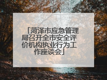 菏泽市应急管理局召开全市安全评价机构执业行为工作座谈会