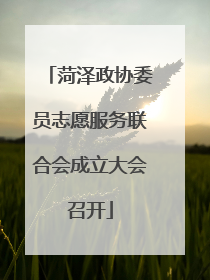 菏泽政协委员志愿服务联合会成立大会召开