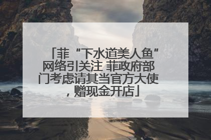 菲“下水道美人鱼”网络引关注 菲政府部门考虑请其当官方大使，赠现金开店