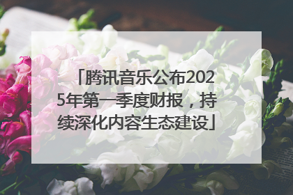 腾讯音乐公布2025年第一季度财报，持续深化内容生态建设