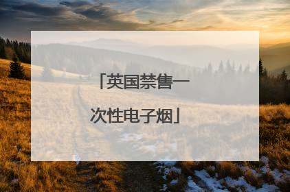 英国禁售一次性电子烟