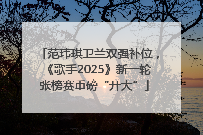 范玮琪卫兰双强补位，《歌手2025》新一轮张榜赛重磅“开大”