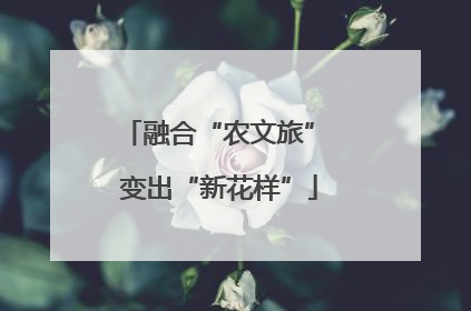 融合“农文旅” 变出“新花样”