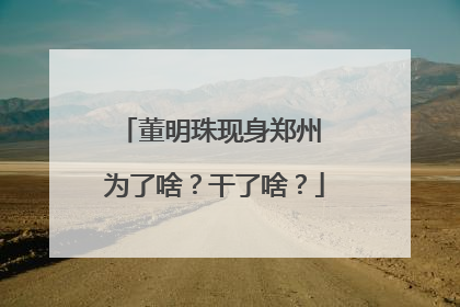 董明珠现身郑州 为了啥？干了啥？